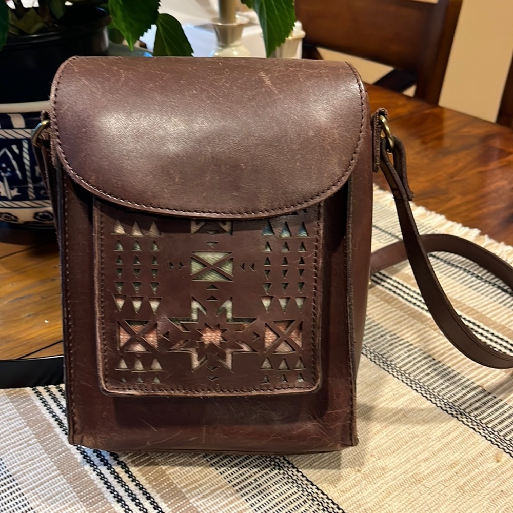 Leather Pendleton purse